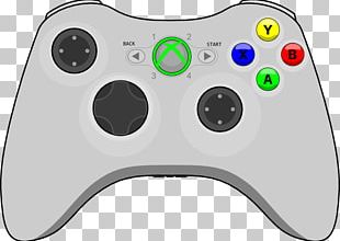Black Xbox 360 Controller Xbox One Controller Game Controllers PNG ...