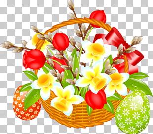 Easter Bunny Easter Egg Easter Basket PNG
