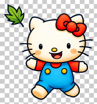 Hello Kitty Autumn - Cute Cartoon Cat Character PNG
