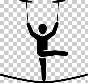 Tightrope Walking Circus Plate Spinning PNG