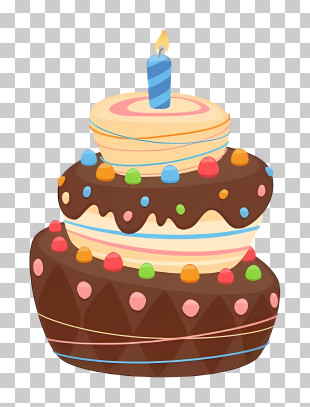 Birthday Cake - Birthday Cake With Candle PNG