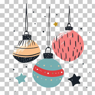 Christmas Baubles - Colorful Christmas Ornaments PNG