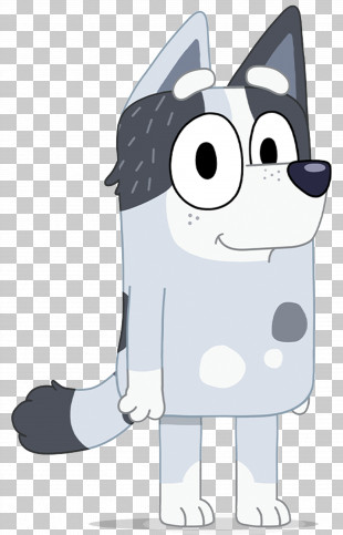 Bluey - Cartoon Dog Character With Blue Spots PNG
