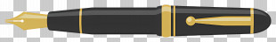 Pen Black And Gold Tube Metal Handle Electrical Equipment Appliance PNG