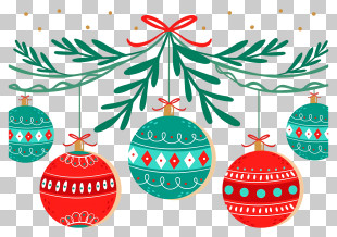 Christmas Ornaments - Festive Hanging Christmas Ornaments PNG