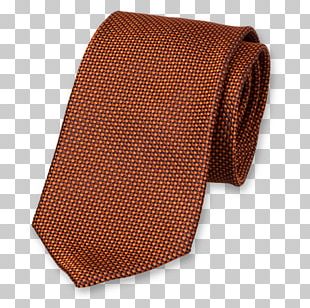 Necktie Brown Silk Orange Blue PNG