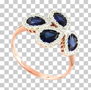 Sapphire Ring Brilliant Body Jewellery Czerwone ZÅ‚oto PNG