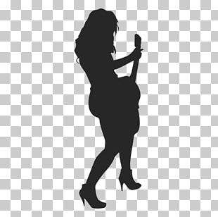 Silhouette Musician Guitar Woman PNG