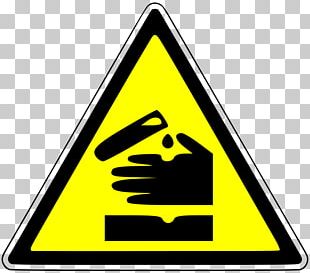 Hazard Symbol HAZMAT Class 8 Corrosive Substances Dangerous Goods PNG