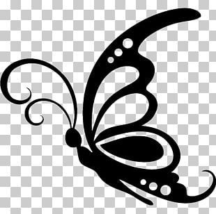 Butterfly Silhouette Stencil PNG, Clipart, Art, Black, Black Butterfly ...