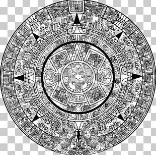 Aztec Calendar Stone Maya Civilization Drawing Mayan Calendar PNG ...