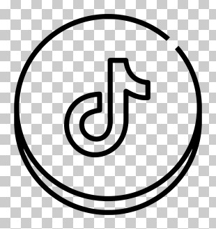 Tiktok Logo - Minimalist Line Logo Of TikTok PNG