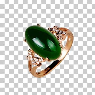 Ring Diamond Jasper Gold PNG