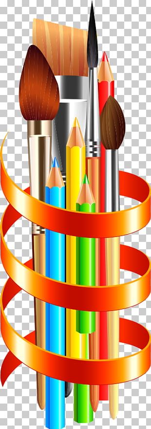 Ribbon Pencil Ribbon Vector PNG
