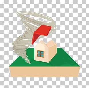 Cartoon House Tornado Stock Photography PNG