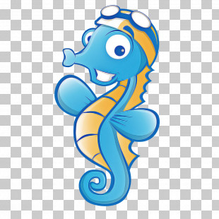 Seahorses Fish Cartoon Animal Figurine Microsoft Azure PNG