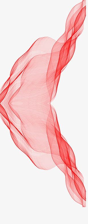 Red Ribbon Tulle Ribbon Diagram PNG