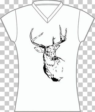 White-tailed Deer Reindeer Antler Art PNG