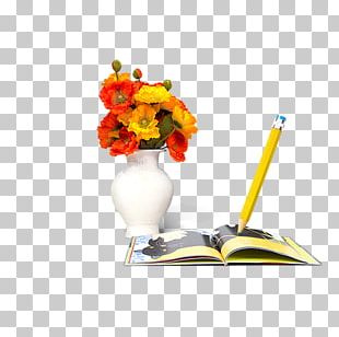 Floral Design Vase PNG