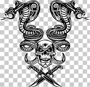 Snake Skeleton Skull Cobra PNG