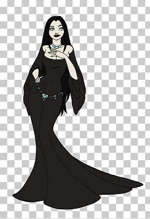 Black Hair Dress Beauty.m PNG
