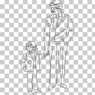 Finger Line Art Drawing Sketch PNG