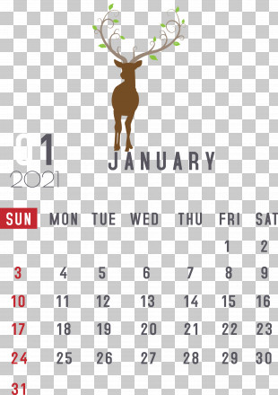 January 2021 Printable Calendar January Calendar PNG, Clipart, 2021 ...