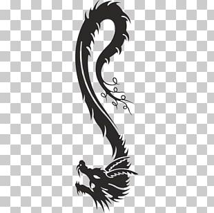 Tattoo Chinese Dragon Tribe PNG, Clipart, Art, Black And White ...