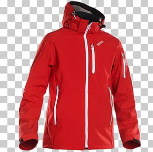 Jacket Red Clothing Lining Hood PNG