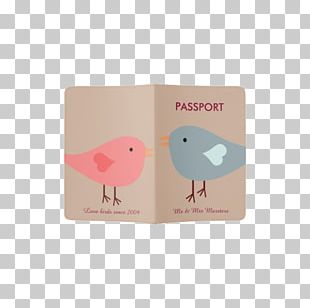 French Passport Travel Wedding Bird PNG