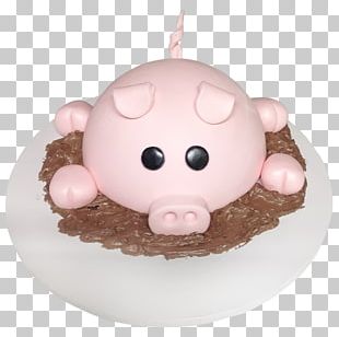 Pig Cake Decorating Birthday Cake Fondant Icing PNG