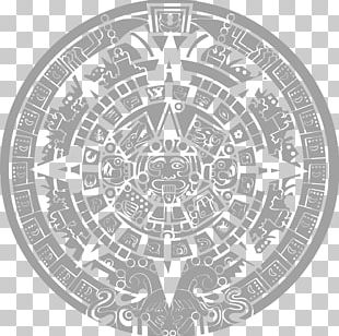 Aztec Calendar Stone Maya Civilization Drawing Mayan Calendar PNG ...