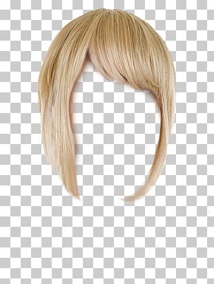 Blond Hair Coloring Wig Botak PNG