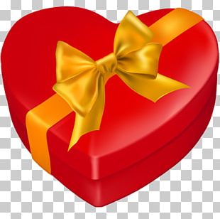 Heart Gift Decorative Box PNG