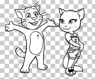 Talking Angela Line Art Drawing Talking Tom And Friends Coloring Book ...