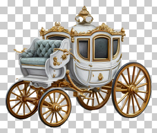The Carriage - Elegant Vintage Carriage PNG