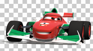 Cartoon Car - Red Race Car Animation PNG