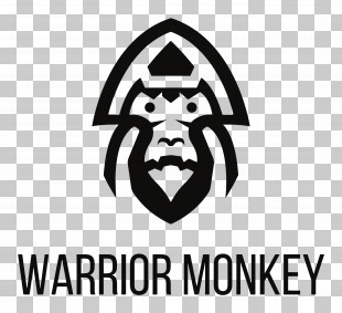Monkey Logo - Warrior Monkey Logo Design PNG
