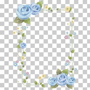 Borders And Frames Frames Flower Blue PNG, Clipart, Blue, Body Jewelry ...