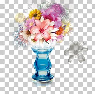 Vase Flower Fireworks PNG