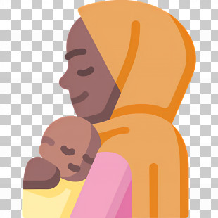Mother And Baby - Illustration Of A Mother Holding Her Baby PNG