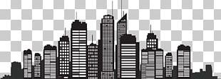 City Silhouette Skyline PNG, Clipart, Art, Black And White, Building ...