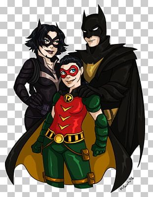 Batman Robin Huntress Catwoman Damian Wayne PNG