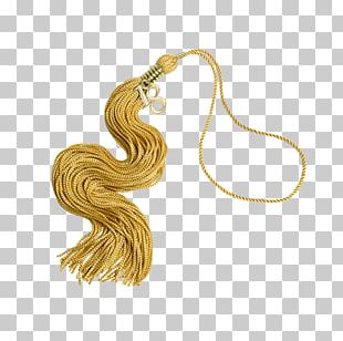 Tassel Earring Regalia Gold Academic Dress PNG