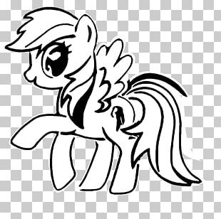 Pony Rainbow Dash Rarity Applejack Stencil PNG