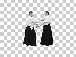Aikido Dobok Shoulder Black M PNG