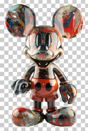 Mickey - Colorful Mickey Mouse Art PNG