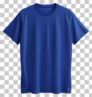 Royal Blue Tshirt - Plain Blue T-Shirt Illustration PNG
