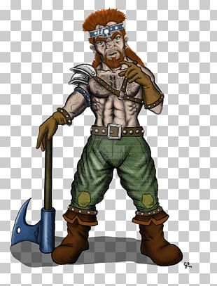 Cartoon Mercenary Profession Figurine PNG