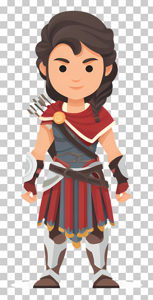 Kassandra - Epic Warrior Character PNG